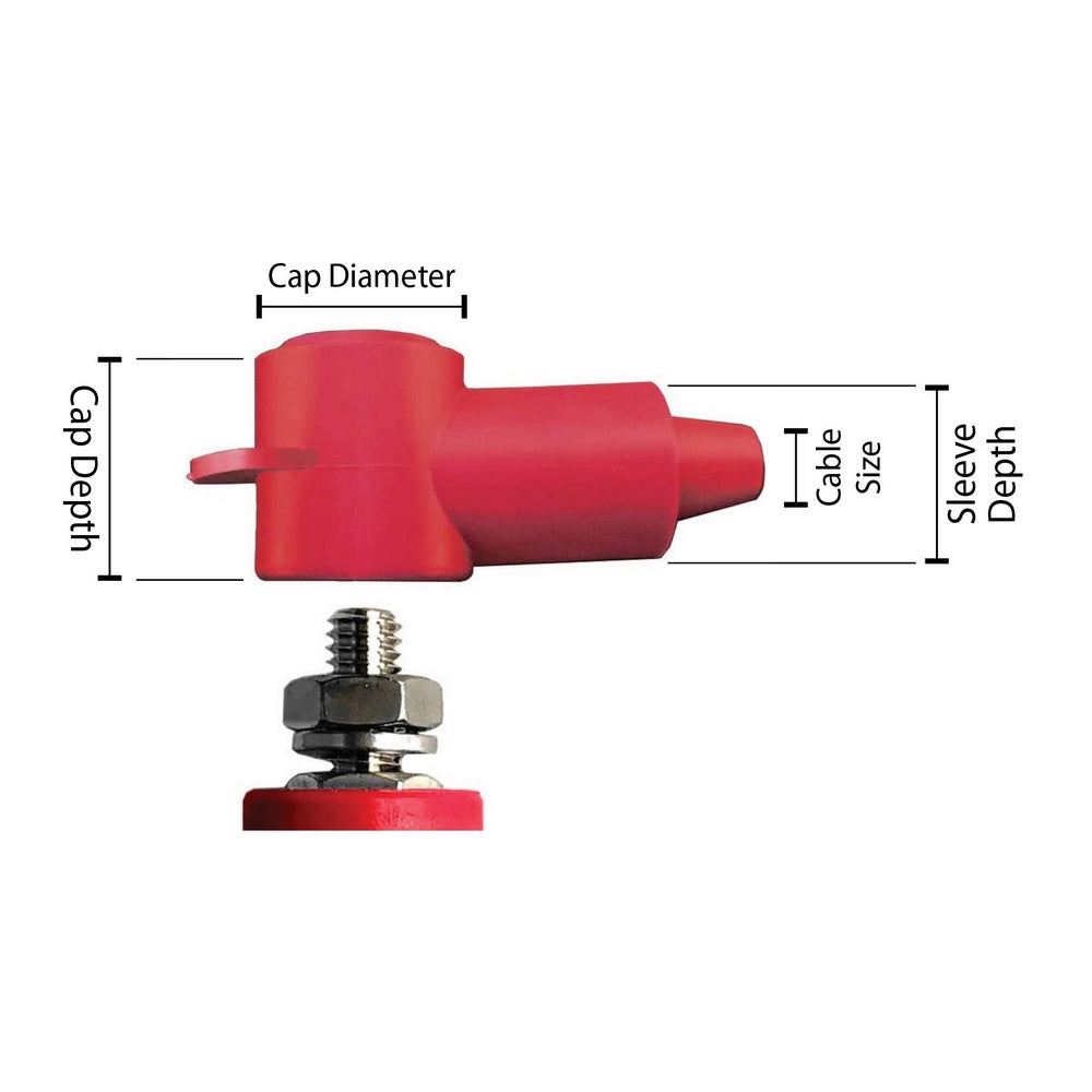 Battery deals terminal size